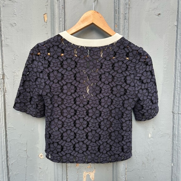 Judith & Charles Lace overlay Blouse, Size 0 - Picture 8 of 8